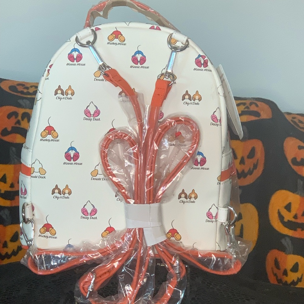 Loungefly White and Orange Disney Backpack - Picture 2 of 2